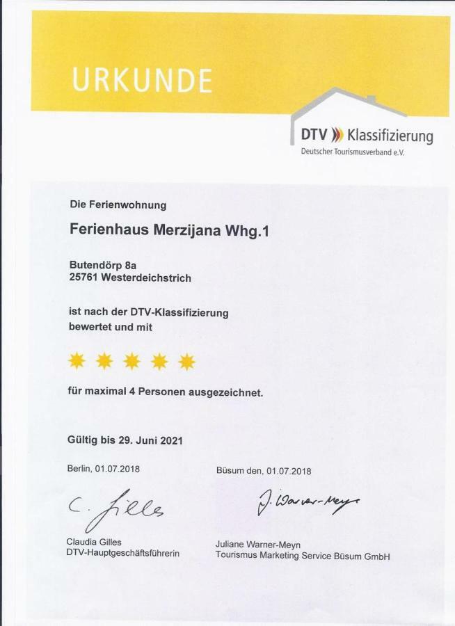 Ferienhaus Merzijana Büsum Exterior foto